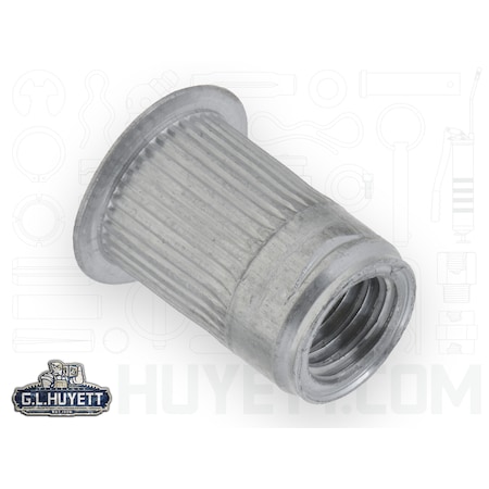 Avk Rivet Nut, 3/8"-16 Thread Size, 0.685 in Flange Dia., .805 in L, Aluminum BTI-ALA1-616-312/B